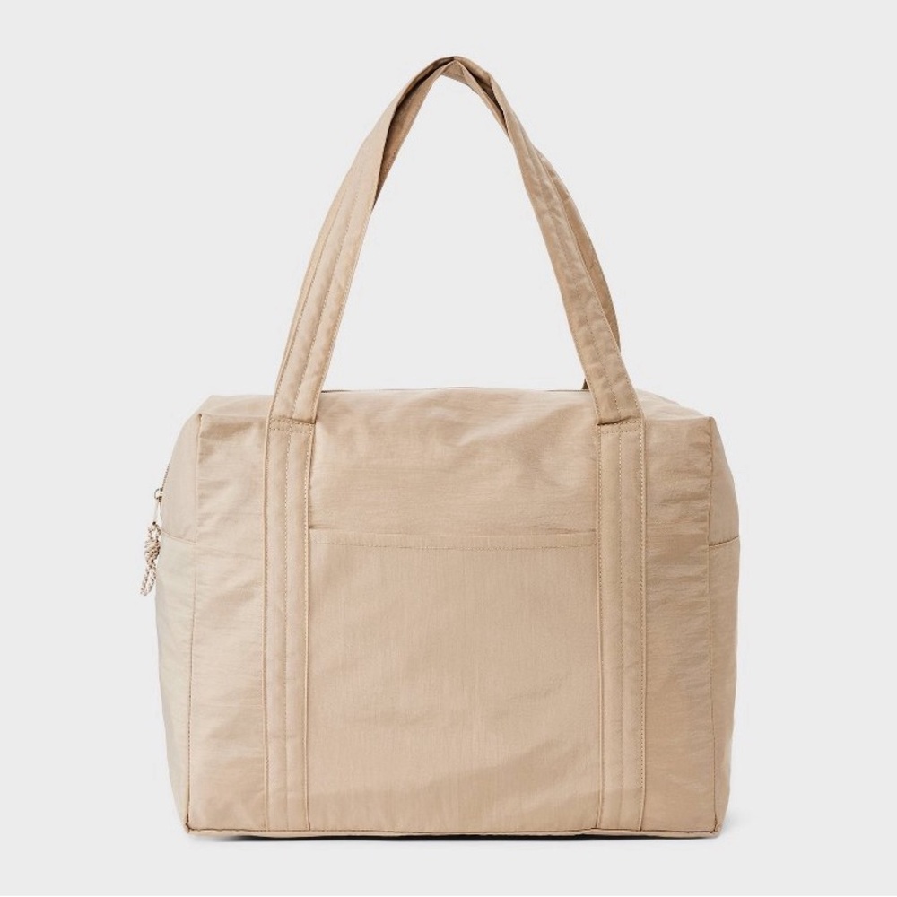New Essential Packable Weekender Duffel Bag - Universal Thread Tan with tag NWT